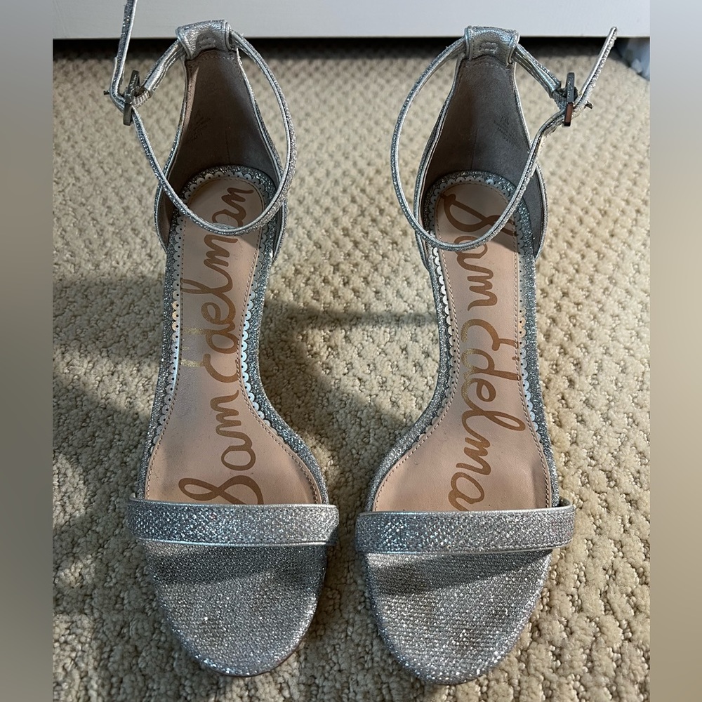 Sam Edelman silver sparkly high heel size 7.5